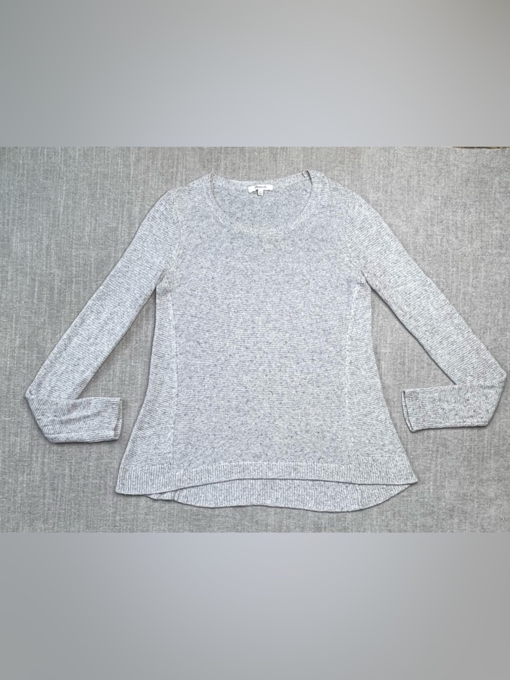 Madewell Riverside Texture Gray Sweater size XS